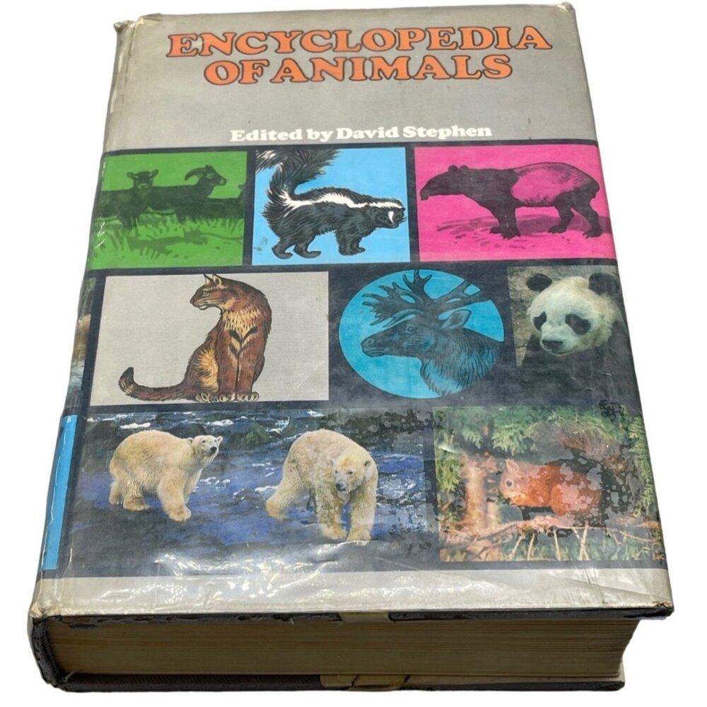 Encyclopedia of Animals hardcover book 1960, 1965 English 1968 William READ